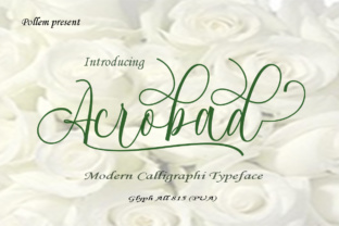 Acrobad Font: A Handwritten Script That Commands Attention