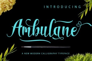 Ambulane Font: A Stylish Script for Campaigns That Stand Out