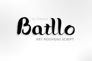 Batllo: An Art Nouveau Script Font for Distinctive Digital Design