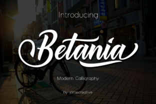 Betania: A Modern Calligraphy Font for Authentic Brand Identity
