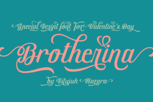 Brotherina: An Elegant Script Font for Handmade Sellers