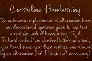 Corradine Handwriting Family: A Versatile Script Typeface for Editorial Design