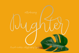 Dughter: A Modern Calligraphy Font for Small Business Branding