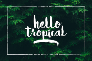 Hello Tropical: A Playful Script Font for Campaigns That Need Instant Summer Energy
