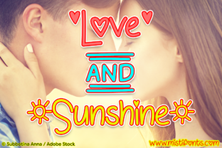 Love and Sunshine: A Handwritten Font for Editorial Warmth