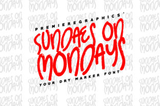 Sundaes on Mondays Font