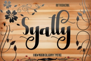 Syatty: A Handwritten Font for Editorial Design