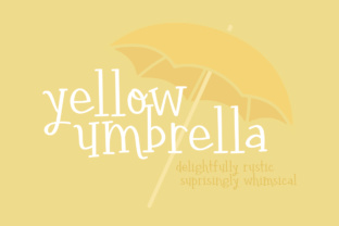 Yellow Umbrella Font for Business
