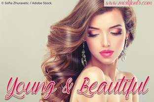 Young and Beautiful: A Calligraphy Font for Craft Projects